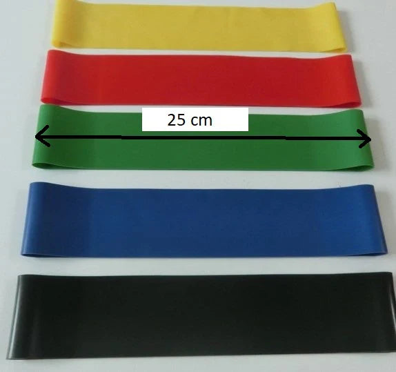 Exercise Band Loops 10 inch - set of 5
